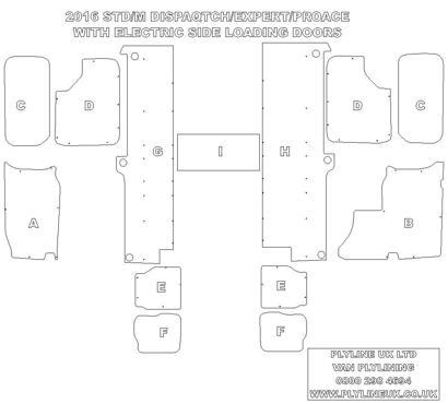 Ply Lining Kit Fiat Scudo 2022 on - SWB L1 (M)