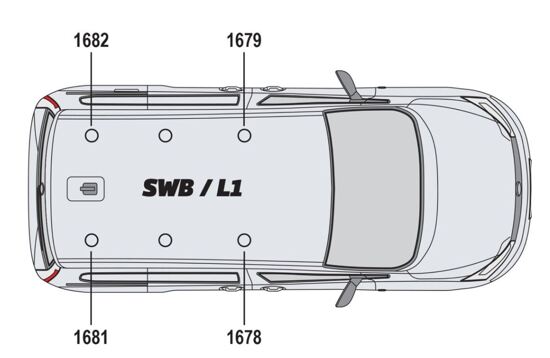 2 Van Guard Ulti Bar+ Van Roof Bars Ford Transit Connect 2024 on - L1H1 & L2H1