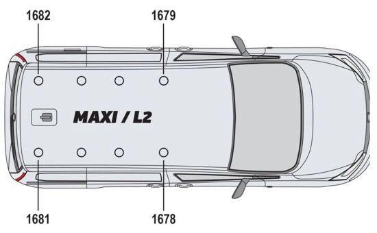 2 Van Guard Ulti Bar Trade Van Roof Bars Ford Transit Connect 2024 on - L1H1 & L2H1