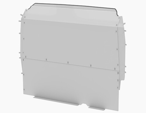 Van Guard Solid Steel Bulkhead Ford Transit 2014 on - VG323S - for Chassis Double Cab models L3, L4, L5H1