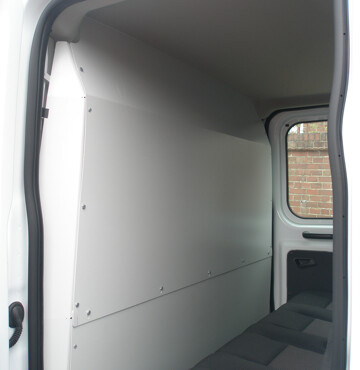 Van Guard Solid Steel Bulkhead Ford Transit 2014 on - VG323S - for Chassis Double Cab models L3, L4, L5H1