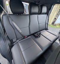 Rear Seat Conversion Kit 2025 Onwards - Black Perforated ECO Leather - Sprung Seat Base