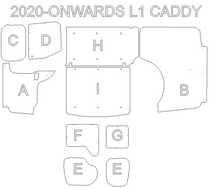 Ply Lining Kit Volkswagen Caddy 2020 On -