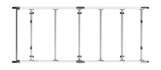 VGUR-251 ULTIRack+ Ford Transit Custom Roof Rack - 2013-2023 L2H1 Twin Rear