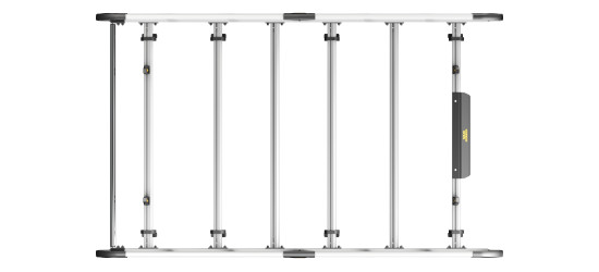 VGUR-202 ULTIRack+ Vauxhall Vivaro Roof Rack - 2001-2014 L1H1 Tailgate