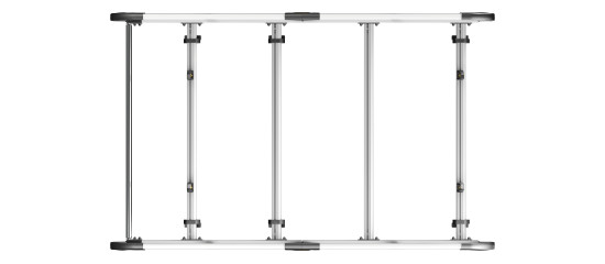 VGUR-266 ULTIRack+ Vauxhall Vivaro Roof Rack - 2014-2019 L1H2 Twin Rear