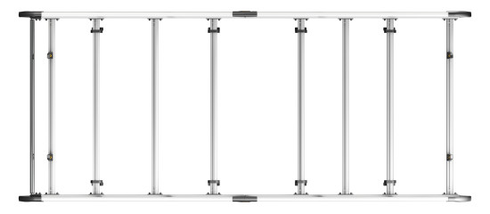 VGUR-238 ULTIRack+ Volkswagen Crafter Roof Rack - 2006-2017 L2H1 Twin Rear