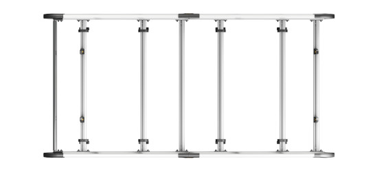 VGUR-206 ULTIRack+ Volkswagen Transporter T5 Roof Rack - 2002-2015 L1H1 Tailgate