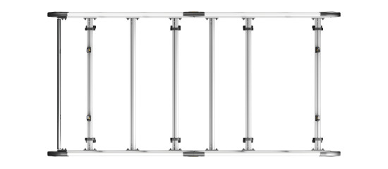 VGUR-227 ULTIRack+ Mercedes Vito Roof Rack - 2015- L1H1 Twin Rear