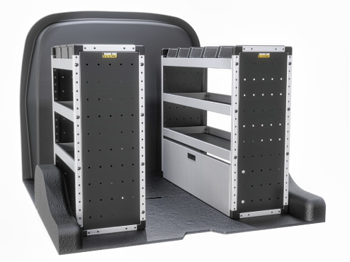 TVR-S-001 Vauxhall Combo Van Racking 2018- L1H1 - Silver Level Complete Kit