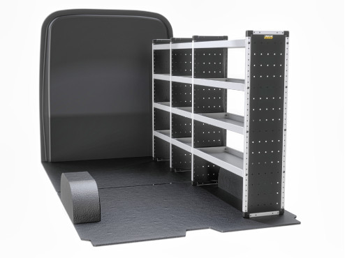TVR-B-014-OS Mercedes Sprinter Van Racking 2018- L2H2 - Bronze Level Drivers Side Only