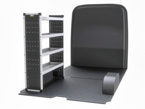 TVR-B-014-NS Mercedes Sprinter Van Racking 2018- L2H2 - Bronze Level Passenger Side Only