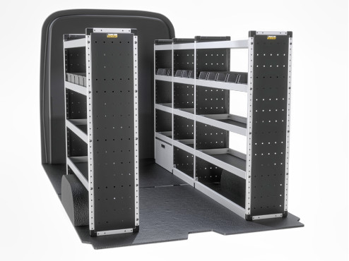 TVR-S-014 Mercedes Sprinter Van Racking 2018- L2H2 - Silver Level Complete Kit