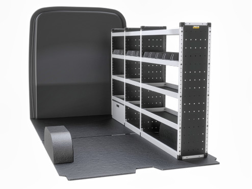TVR-S-014 Mercedes Sprinter Van Racking 2018- L2H2 - Silver Level Complete Kit