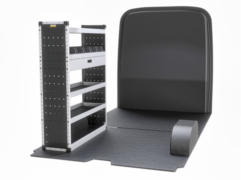 TVR-G-014-NS Mercedes Sprinter Van Racking 2018- L2H2 - Gold Level Passenger Side Only