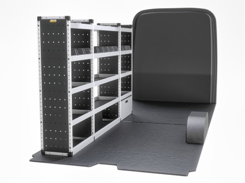 TVR-S-015 Mercedes Sprinter Van Racking 2018- L3H2/L3H3 - Silver Level Complete Kit