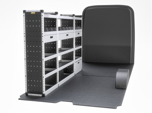 TVR-G-015-NS Mercedes Sprinter Van Racking 2018- L3H2 - Gold Level Passenger Side Only