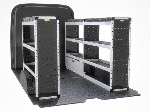 TVR-S-005 Volkswagen Crafter Van Racking 2017- L3H2 - Silver Level Complete Kit