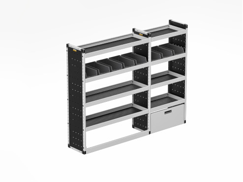 TVR-S-012 Volkswagen Crafter Van Racking 2017- L4H3/L4H4 - Silver Level Complete Kit