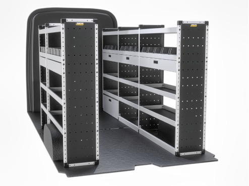 TVR-G-012 Volkswagen Crafter Van Racking 2017- L4H3/L4H4 - Gold Level Complete Kit