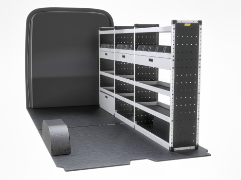TVR-G-012 Volkswagen Crafter Van Racking 2017- L4H3/L4H4 - Gold Level Complete Kit