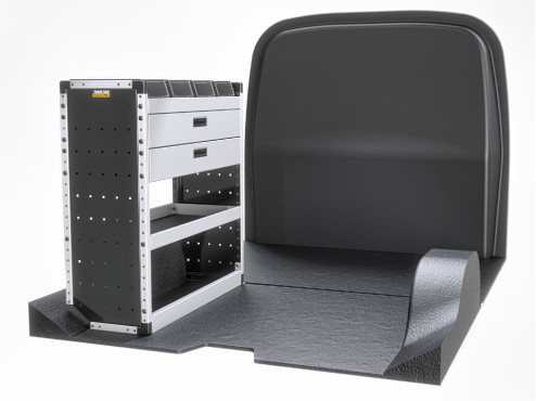 TVR-G-018-NS Fiat Scudo Van Racking 2022- L1H1 - Gold Level Passenger Side Only