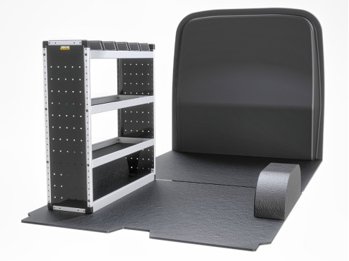 TVR-S-005-NS Peugeot Boxer Van Racking 2006- L2H1 - Silver Level Passenger Side Only