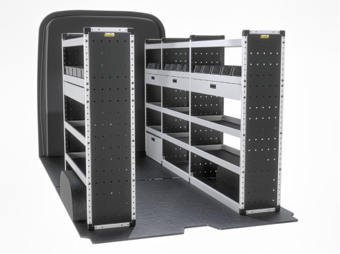 TVR-G-013 Maxus Deliver 9 Van Racking 2020- L3H2/L3H3 - Gold Level Complete Kit