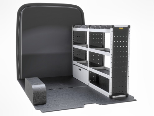 TVR-S-010-OS Citroen Relay Van Racking 2006- L1H1 - Silver Level Drivers Side Only