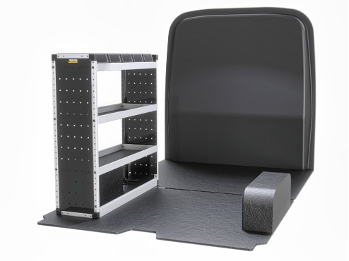 TVR-S-004 Mercedes Sprinter Van Racking 2018- L1H1 - Silver Level Complete Kit