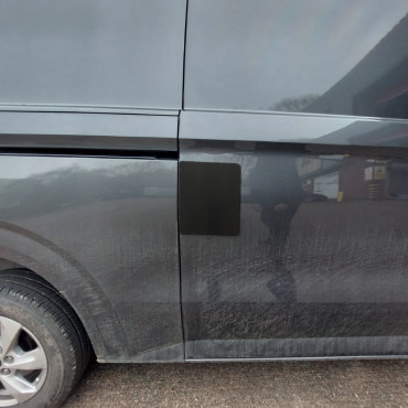 VGP672-BLACK External Shield For Ford Transit Custom 2023- - Sliding Door (Driver Side)