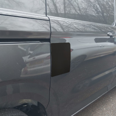VGP672-BLACK External Shield For Ford Transit Custom 2023- - Sliding Door (Driver Side)