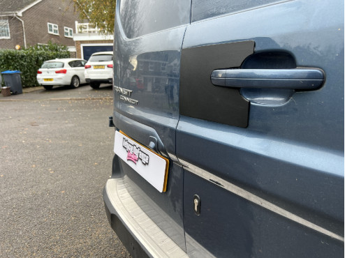 VGP647-BLACK External Shield For Ford Transit Connect 2014-2024 - Twin Rear Barn Doors