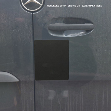 VGP650-BLACK External Shield For MAN TGE 2017- - Twin Rear Barn Doors