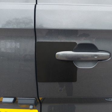 VGP653-BLACK External Shield For Ford Transit Custom 2023- - Twin Rear Barn Doors