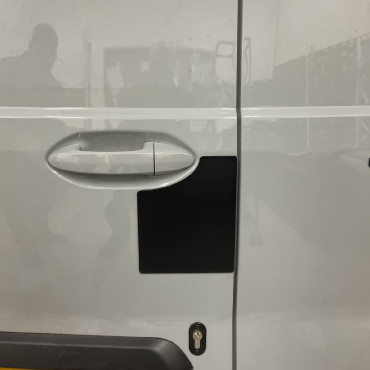 VGP668-BLACK External Shield For Ford Transit Courier 2024- - Twin Rear Barn Doors