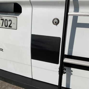 VGP674-BLACK External Shield For Renault Master 2025- - Twin Rear Barn Doors