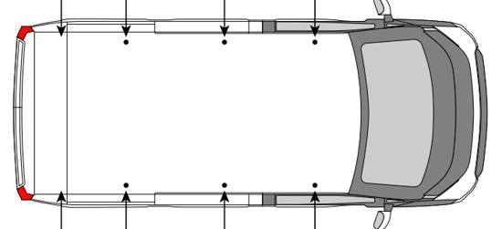 SB356-4 Ulti Bar Trade 4 x Kia PV5 Roof Bars - 2025-
