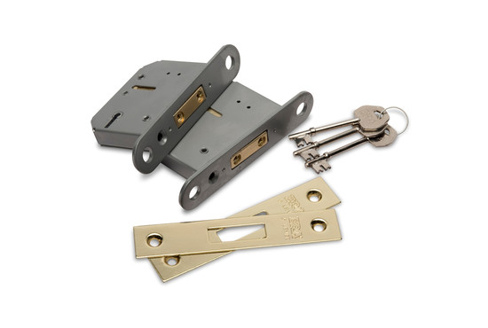 PAIR 5 LEVER DEADLOCKS WITH 3 KEYS - BY ARMORGARD
