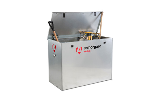 TOOLBIN GB3 LARGE LOCKABLE GALVANISED STORAGE BOX - BY ARMORGARD