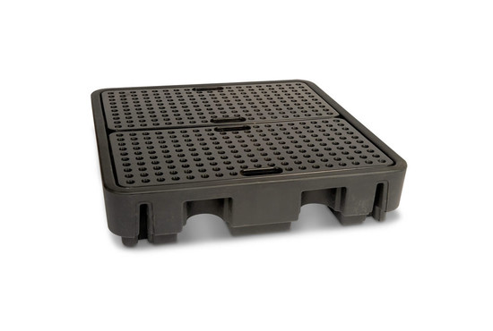 DRUMBANK DBP4 PLASTIC SPILL PALLET FOR 4 X 205 LITRE DRUMS - BY ARMORGARD