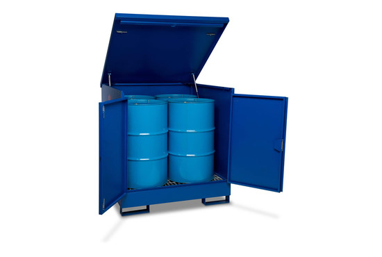 Armorgard DrumBank DB4 4 Drum Enclosed Spill Pallet -