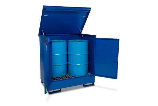 Drumbank DB2 Secure Drum Store For 2 x 205 Litre Drums - By Armorgard
