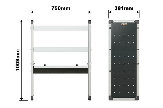 Citroen Berlingo 2018 On L1H1 Full Van Racking Kit - Bronze Package - TVR-B-001