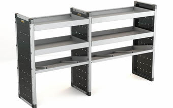 Double Unit 2 Flat Shelves and 1 Angled 1000mm (h) x 1750mm (w)