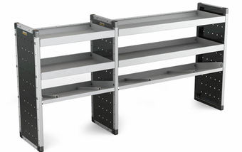 Double Unit 2 Flat Shelves and 1 Angled 1000mm (h) x 2000mm (w)