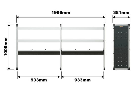 Vauxhall Vivaro 2014-2019 Trade Van Racking Kit - SWB - L1 H1