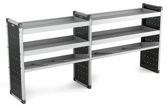 Double Unit 2 Flat Shelves and 1 Angled 1000mm (h) x 2250mm (w)