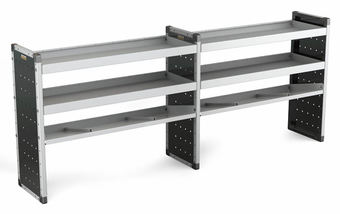 Double Unit 2 Flat Shelves and 1 Angled 1000mm (h) x 2500mm (w)