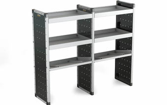 Double Unit 2 Flat Shelves and 1 Angled 1250mm (h) x 1500mm (w)
